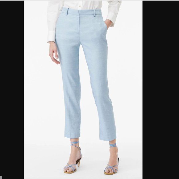 Rebecca Taylor Pants - Rebecca Taylor Tailored Twill Suiting Pants in Washed Blue Size 6